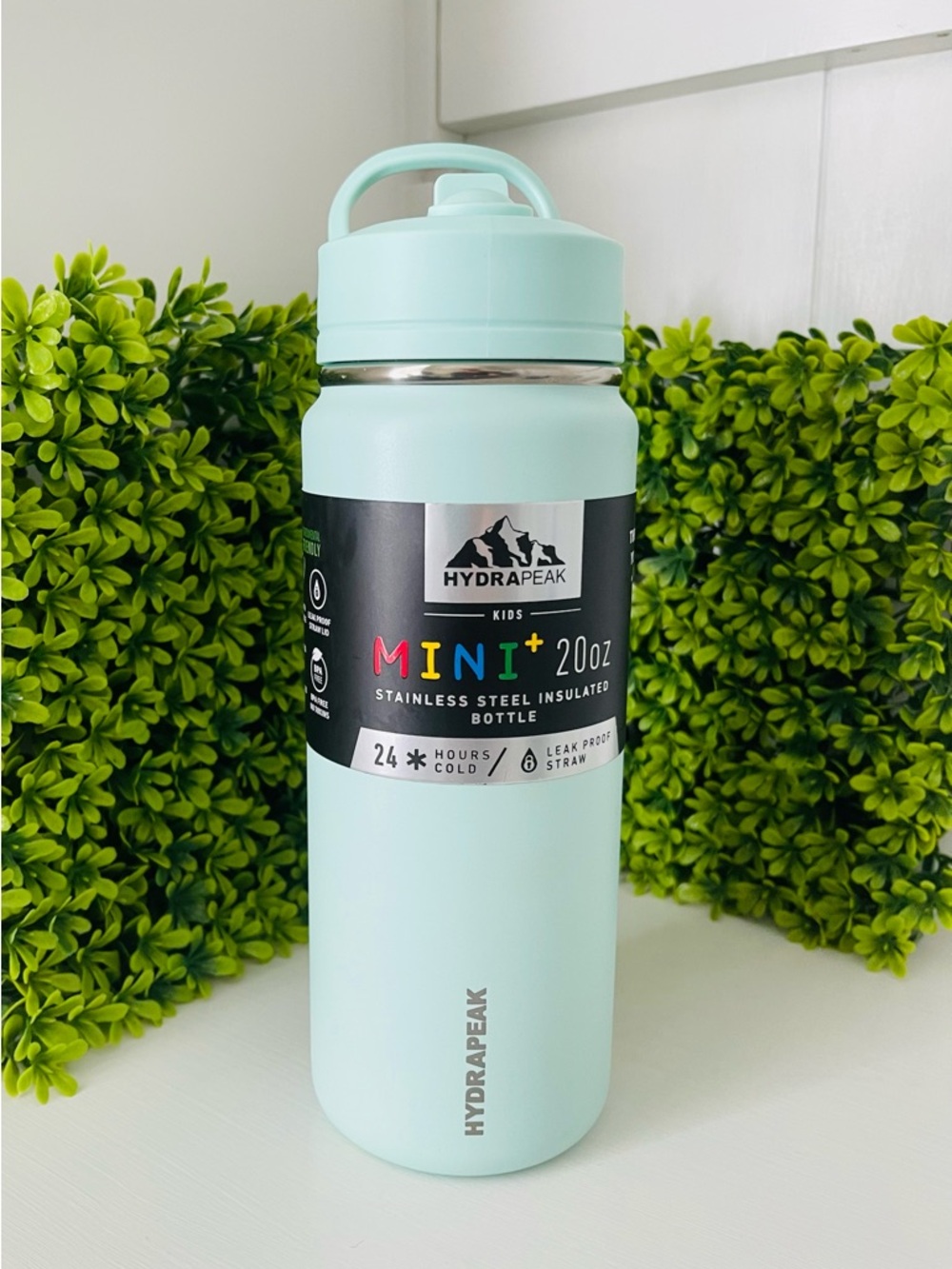 Hydrapeak Mini+ 20oz Insulated Water Bottle - Mint